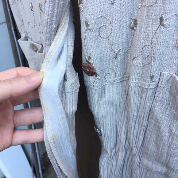 ⭐️ VTG Wild Rose Vintage Front Slit Maxi Dress - Picture 9 of 15